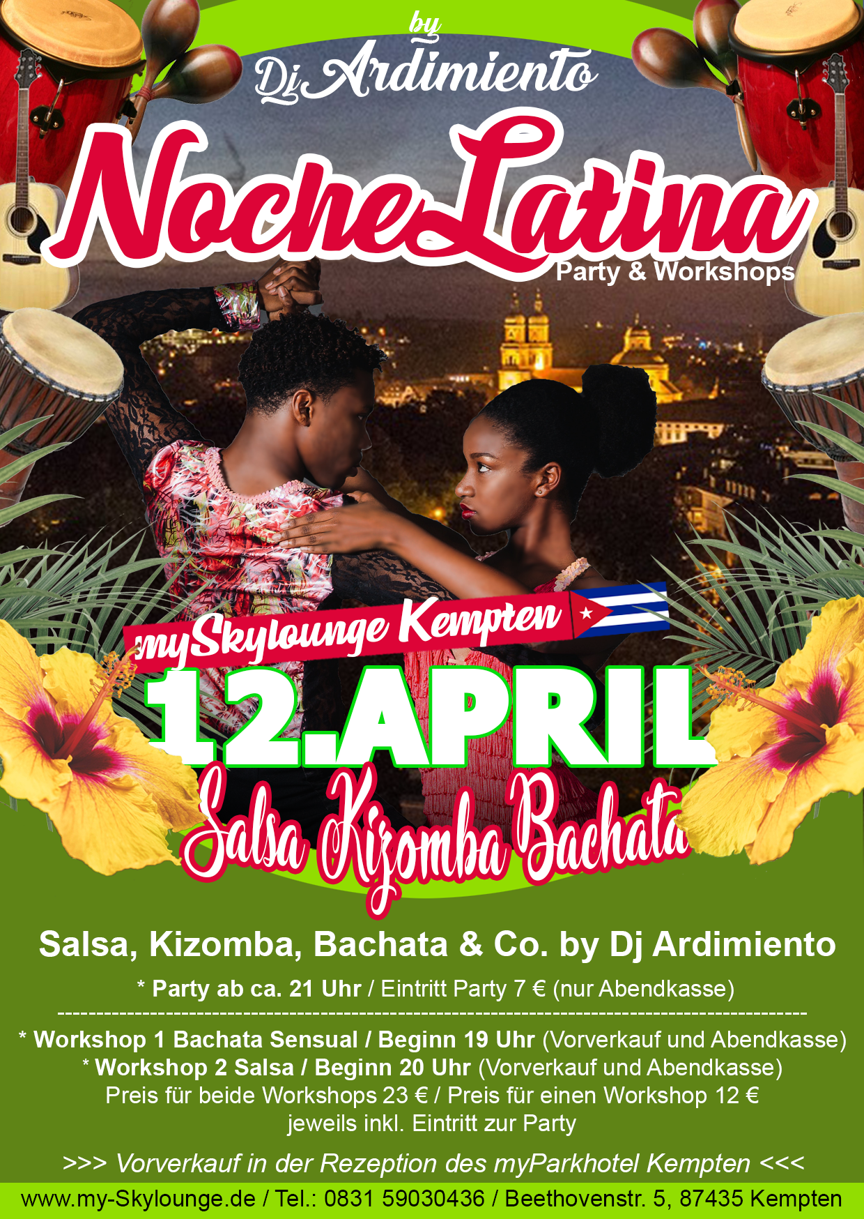 noche latina kempten skylounge